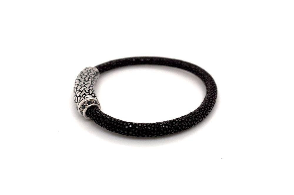 Stingray Leather Bracelet- Brown