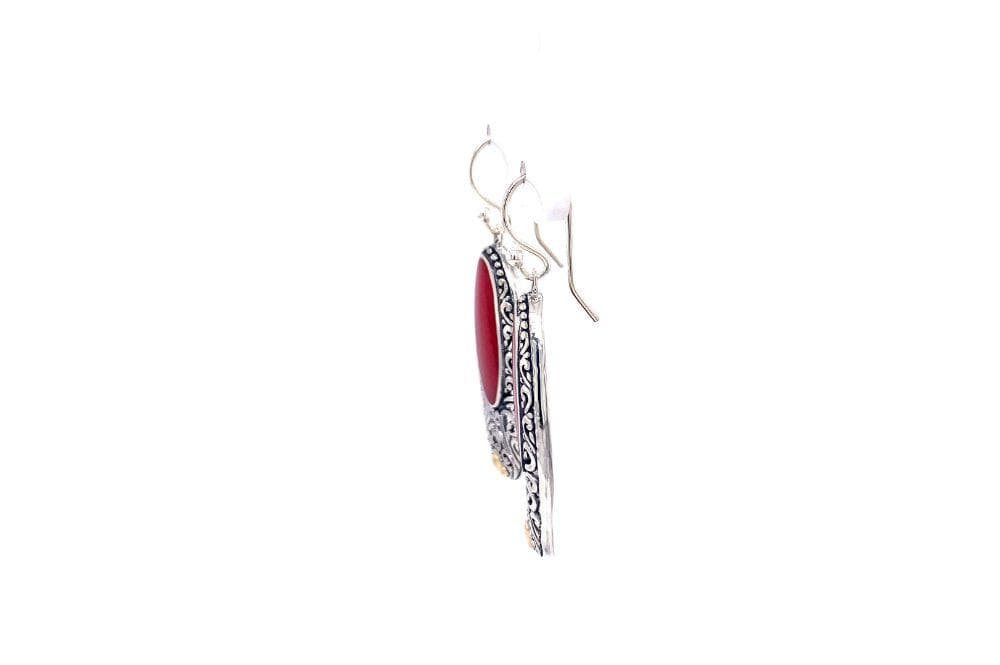 Bliss Earrings- Coral