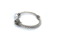 Bali Twist Bangle- White Pearl