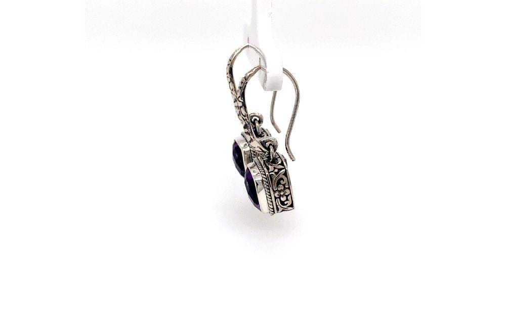 Honesty Earrings- Amethyst