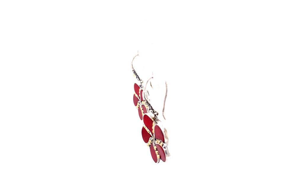 Sumba Earrings- Coral