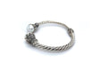 Bali Twist Bangle- White Pearl