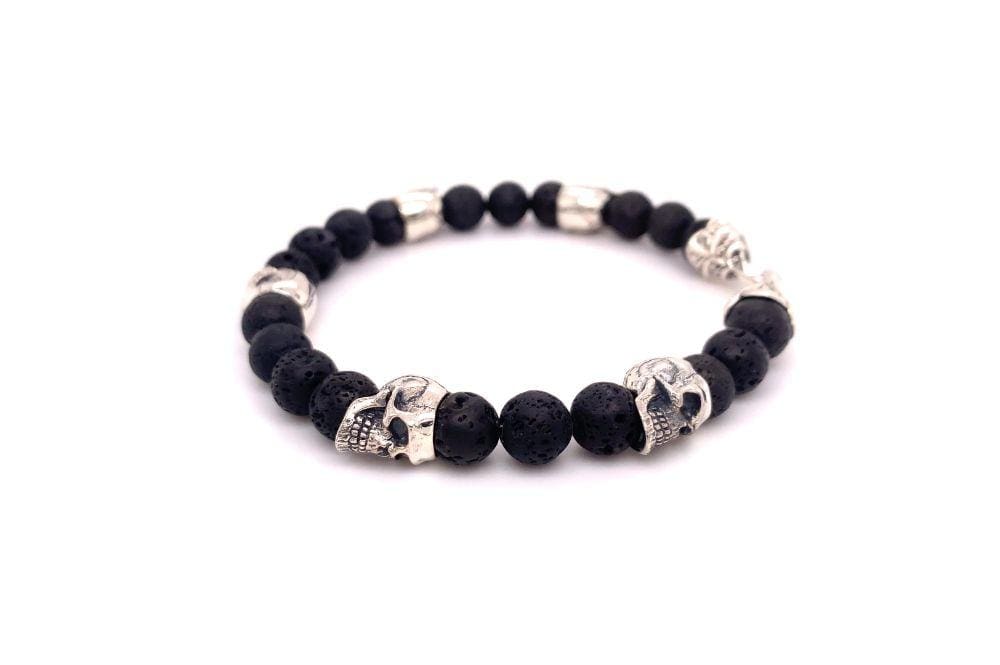 Skulls And Lava Bracelet