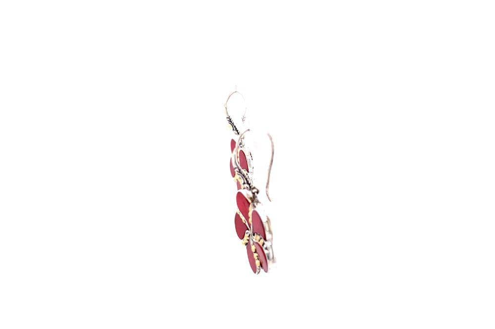 Sumba Earrings- Coral