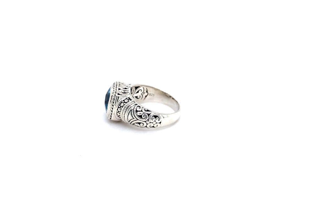 Honesty Ring- Blue Topaz