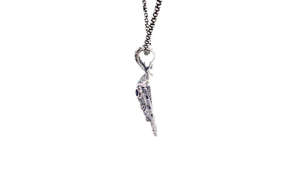 Owl Pendant- Amethyst