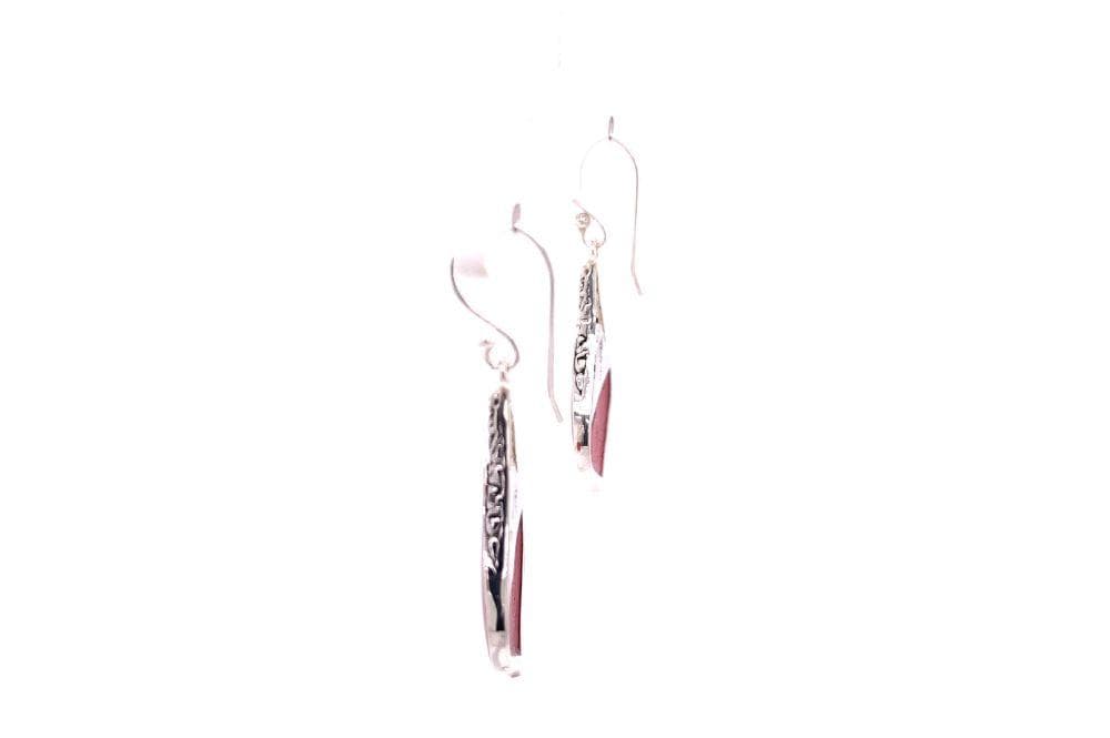 Ornate Earrings- Coral