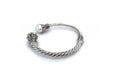 Bali Twist Bangle- White Pearl