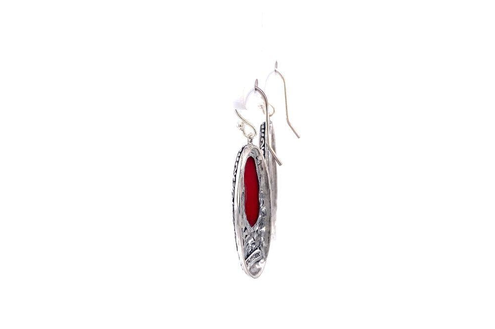 Bliss Earrings- Coral