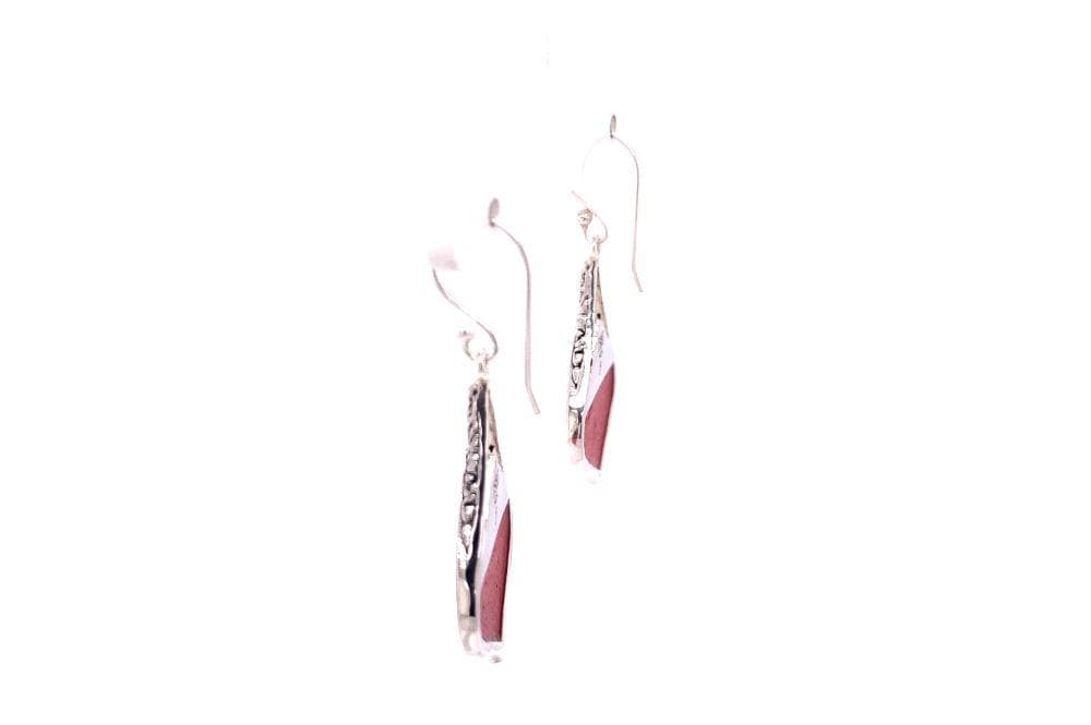 Ornate Earrings- Coral