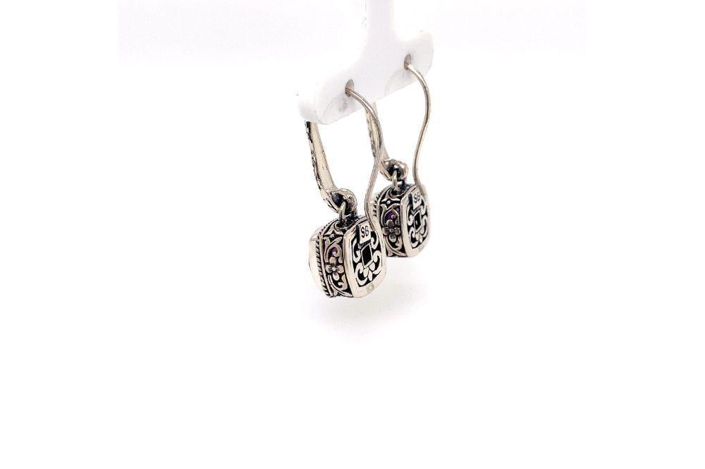 Honesty Earrings- Amethyst
