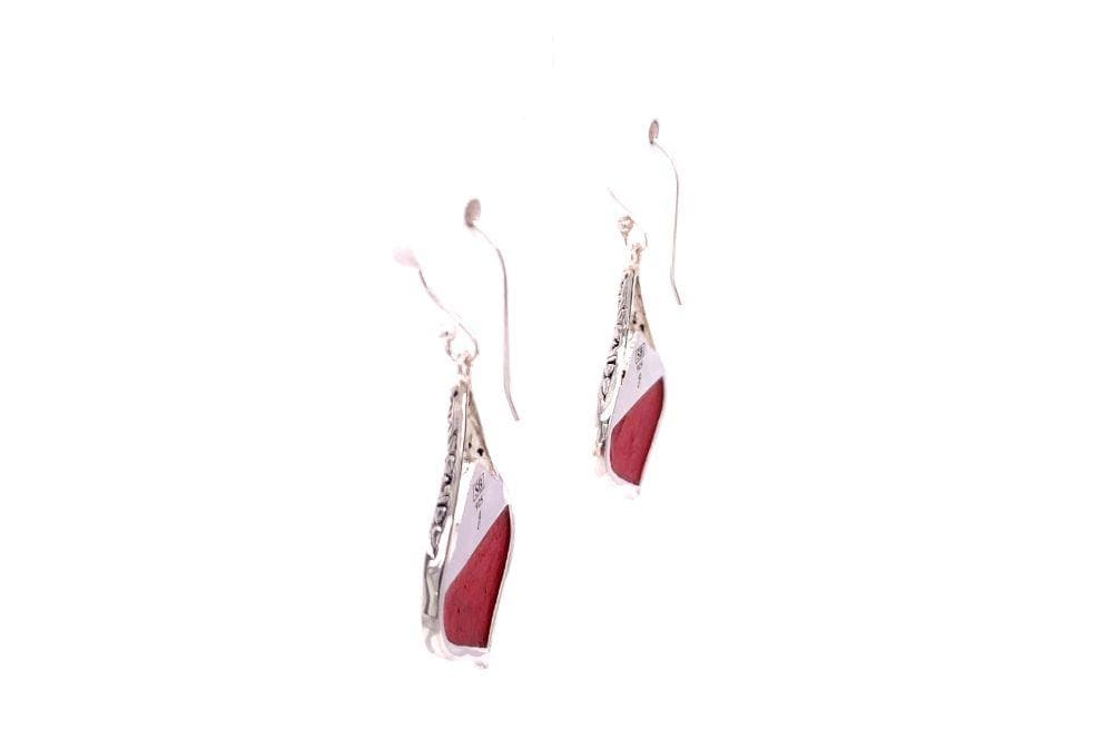Ornate Earrings- Coral