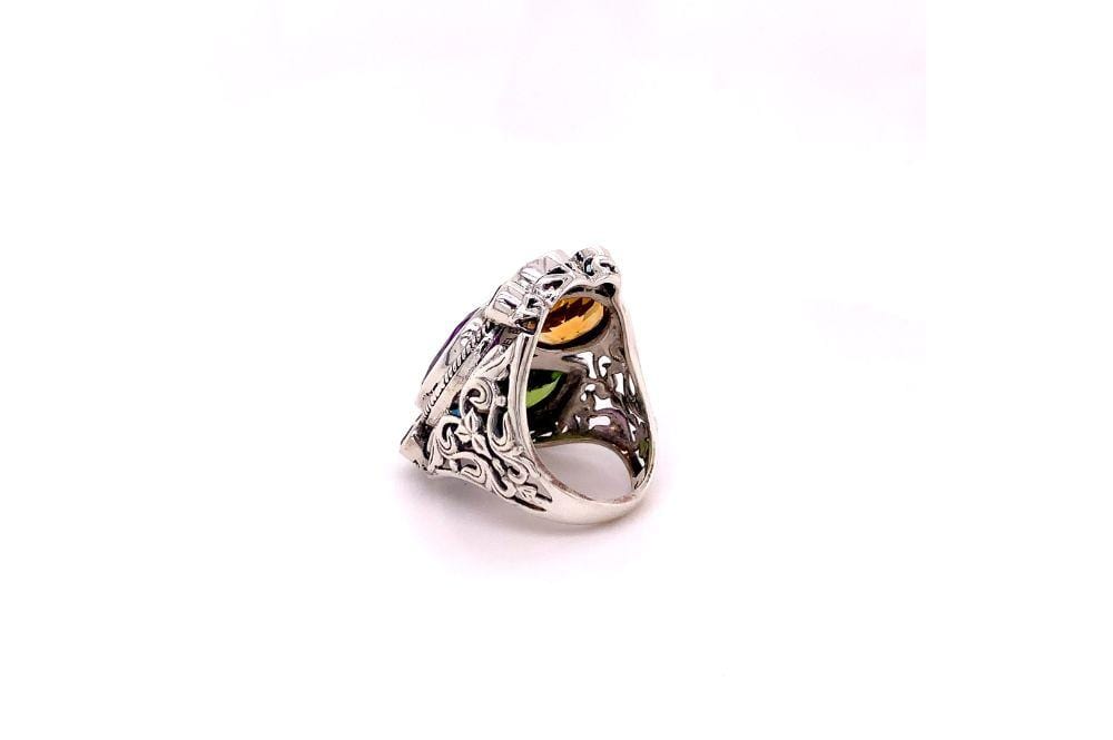 Madeira Ring- Multi Gemstones