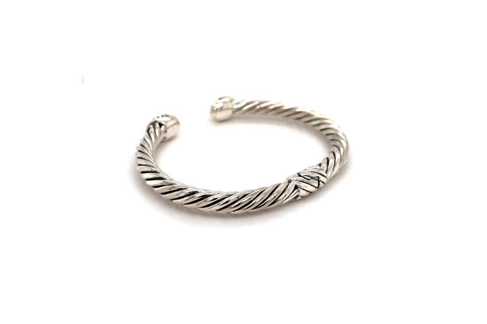Pave Diamond Cable Bangle