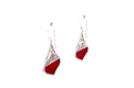 Ornate Earrings- Coral