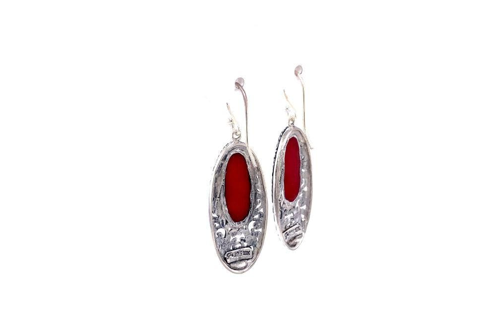 Bliss Earrings- Coral
