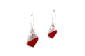 Ornate Earrings- Coral