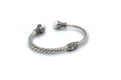 Bali Twist Bangle- White Pearl