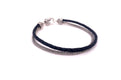 Latitude Bracelet- Black Leather