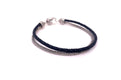 Latitude Bracelet- Black Leather