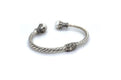 Bali Twist Bangle- White Pearl