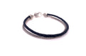 Latitude Bracelet- Black Leather