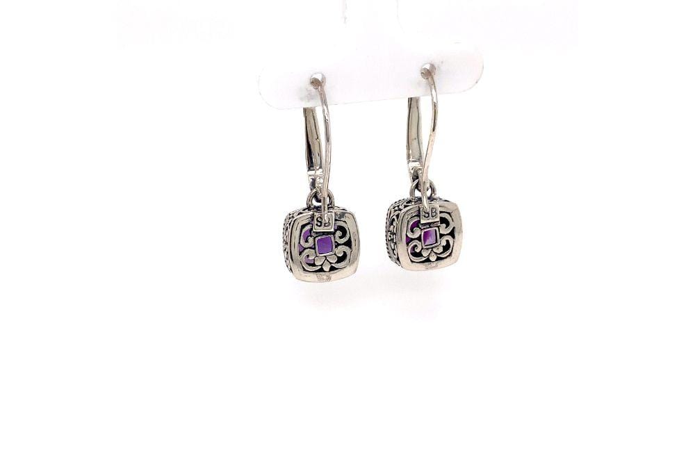 Honesty Earrings- Amethyst