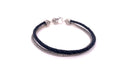 Latitude Bracelet- Black Leather