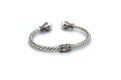 Bali Twist Bangle- White Pearl