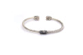 Gemma Bangle- Silver And Gold