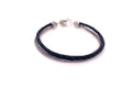 Latitude Bracelet- Black Leather