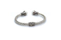 Bali Twist Bangle- White Pearl