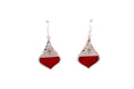 Ornate Earrings- Coral