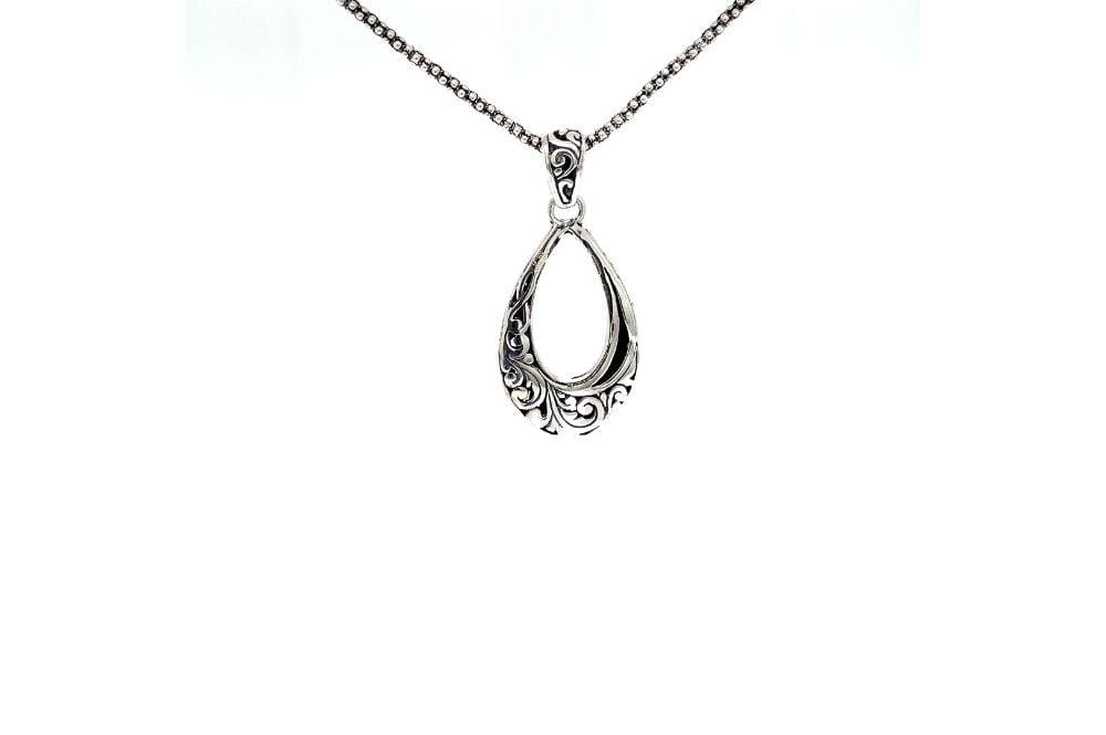 Embrace Pendant- Black Shell