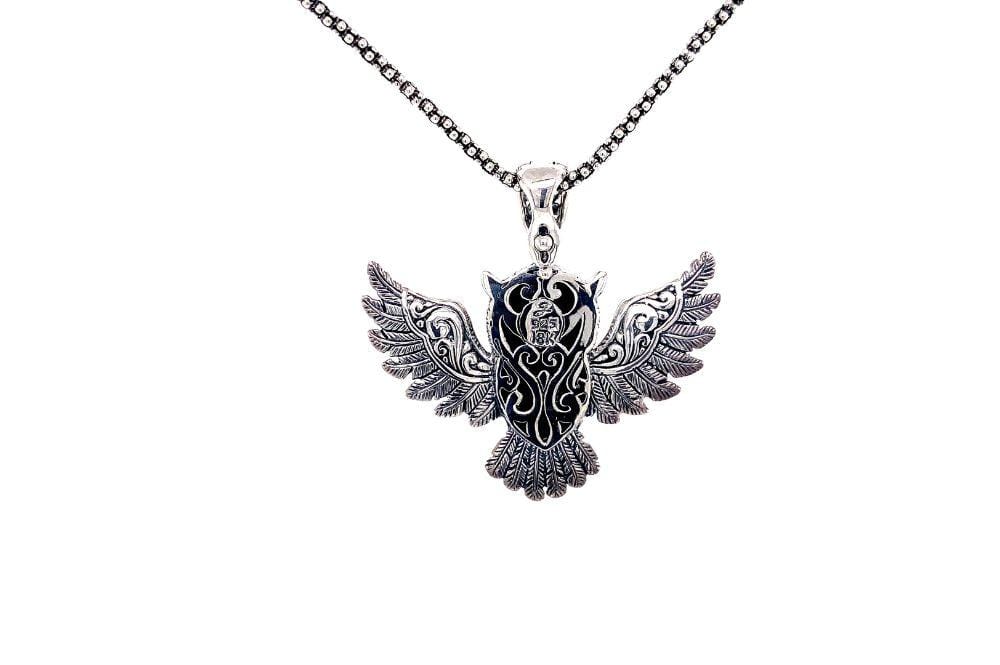 Owl Pendant- Amethyst