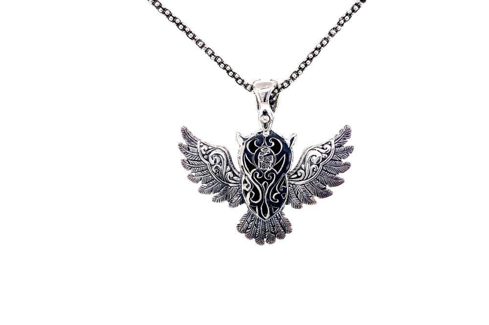Owl Pendant- Amethyst