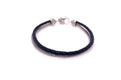 Latitude Bracelet- Black Leather