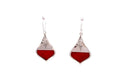 Ornate Earrings- Coral