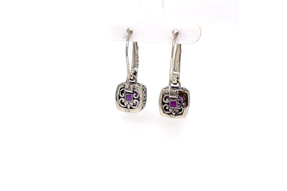 Honesty Earrings- Amethyst