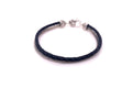 Latitude Bracelet- Black Leather