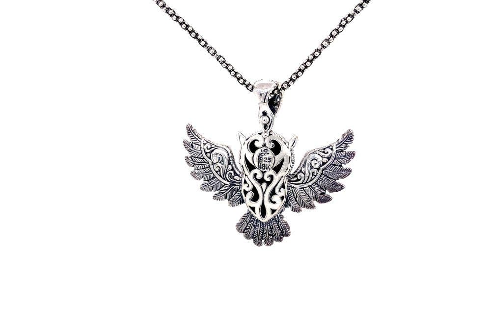 Owl Pendant- Amethyst