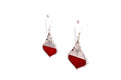Ornate Earrings- Coral