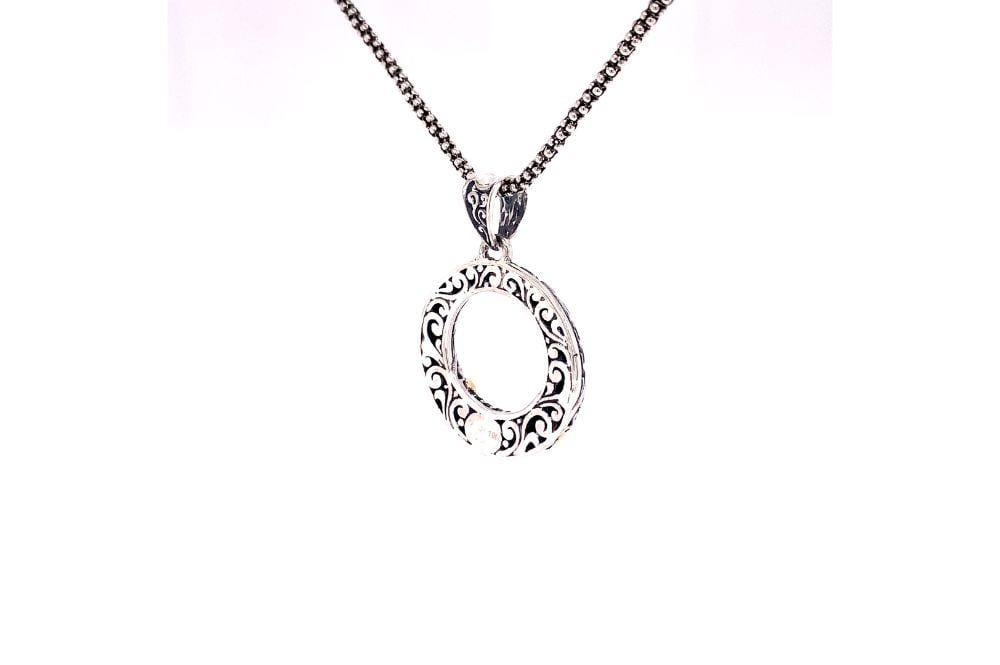 Ubud Pendant- Black Spinel