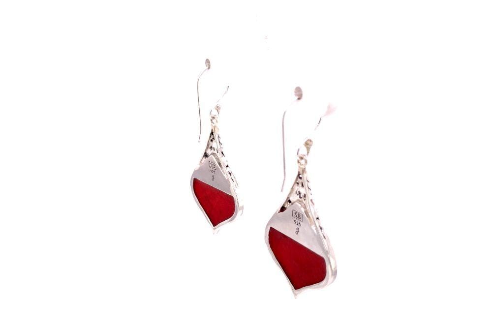 Ornate Earrings- Coral