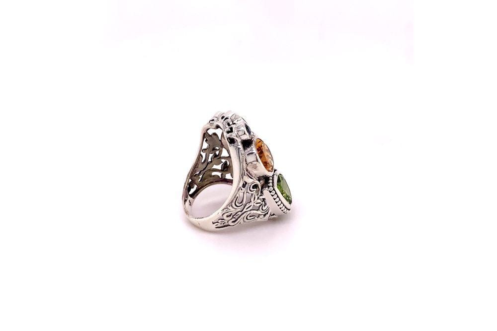 Madeira Ring- Multi Gemstones