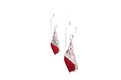 Ornate Earrings- Coral