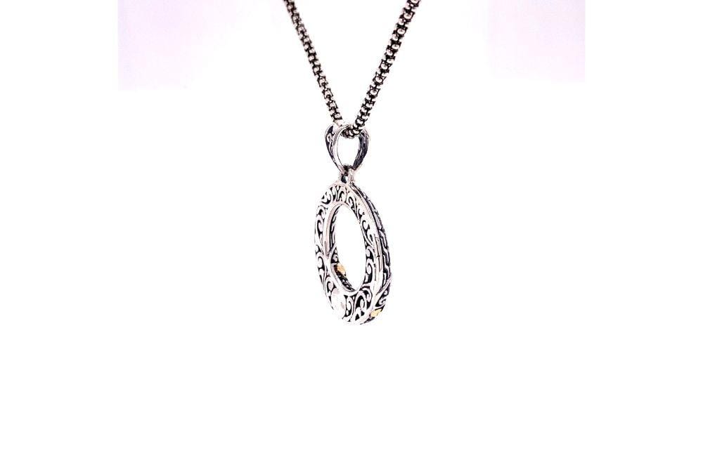 Ubud Pendant- Black Spinel