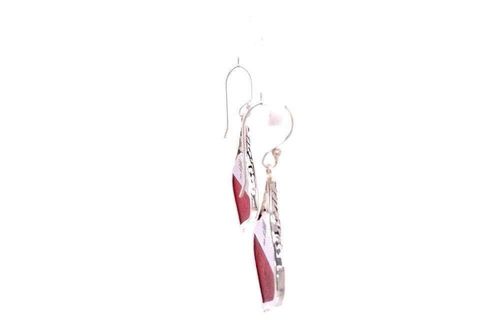 Ornate Earrings- Coral