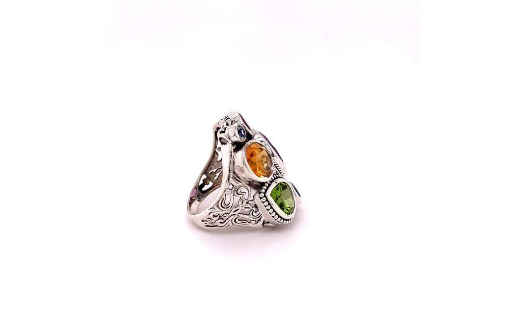 Madeira Ring- Multi Gemstones