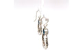 Sacred Circle Earrings- Blue Topaz